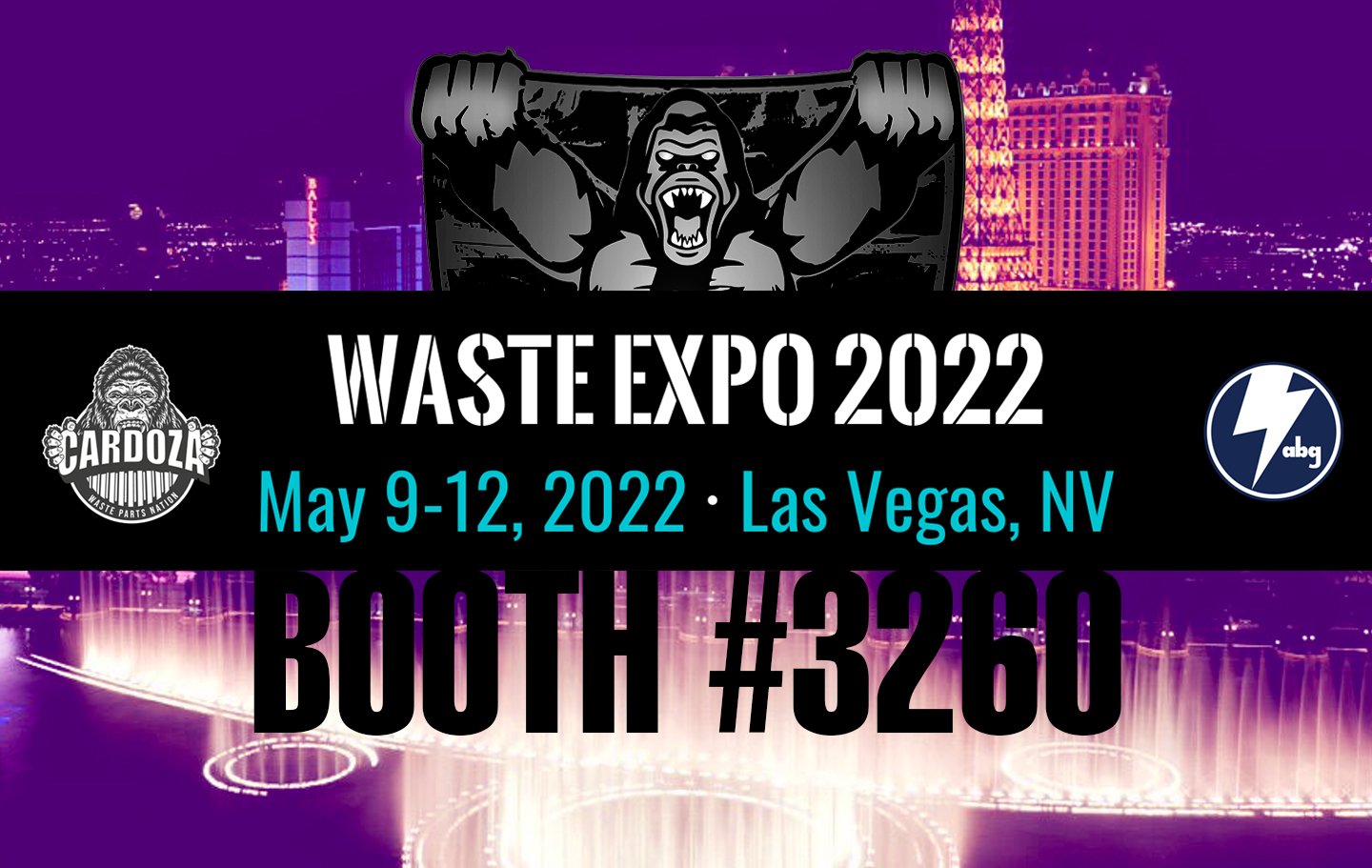 ABG + Cardoza Waste Parts Nation Attend WasteExpo 2022, Booth 3260